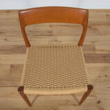 Mid-century dining chairs model 77 by Niels Otto Møller for J.L. Møllers, 1960s, Set of 4