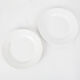 2 assiettes plates blanches Digoin & Sarreguemines n°6, 19ème siècle