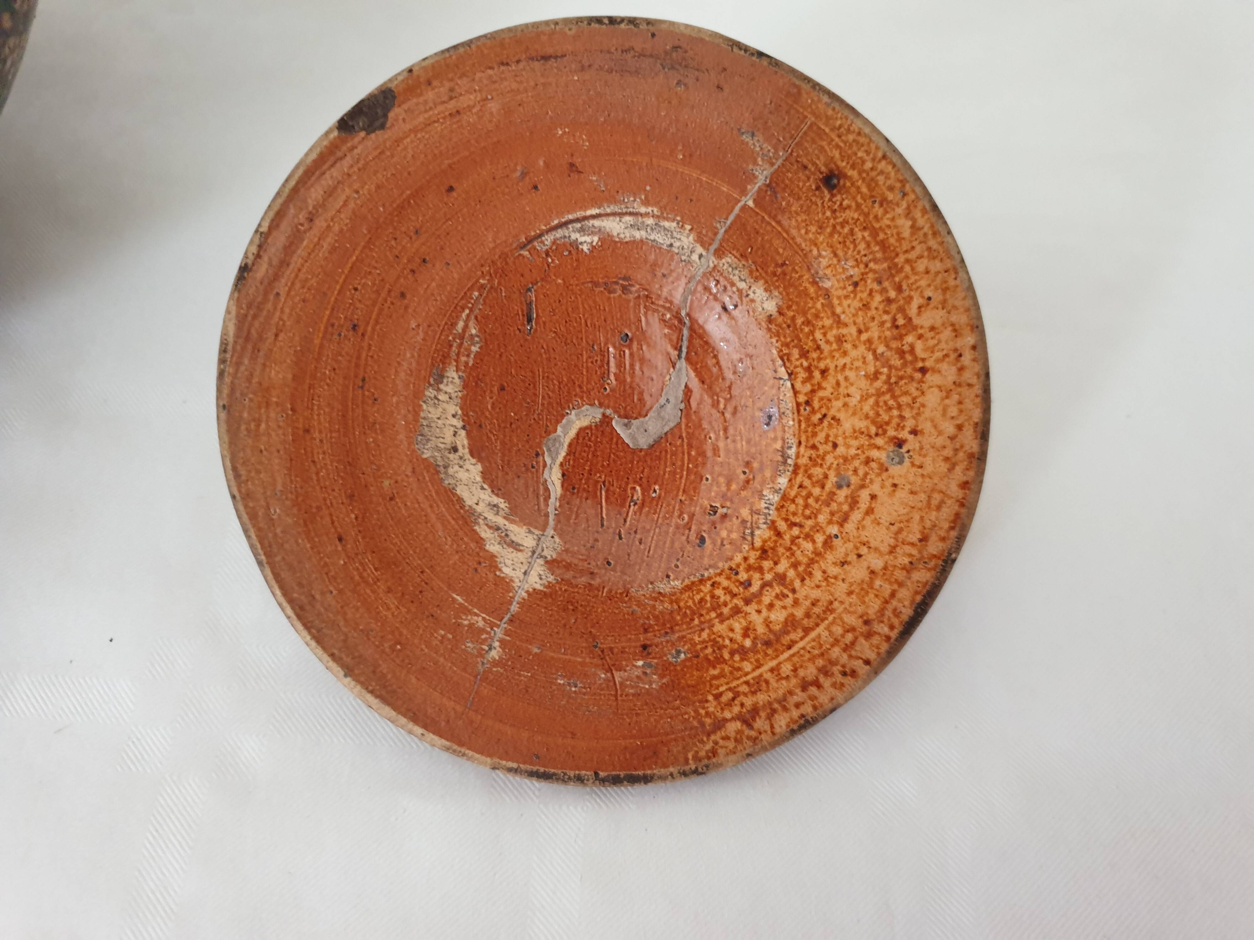 Théière en terre cuite émaillée Art DÉco signée Marcellus Aubry, années 1930