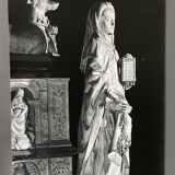 Silver photo Bernard Darot 20th Woman with a Lantern