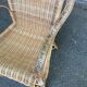 Fauteuil rotin et osier adulte 1970