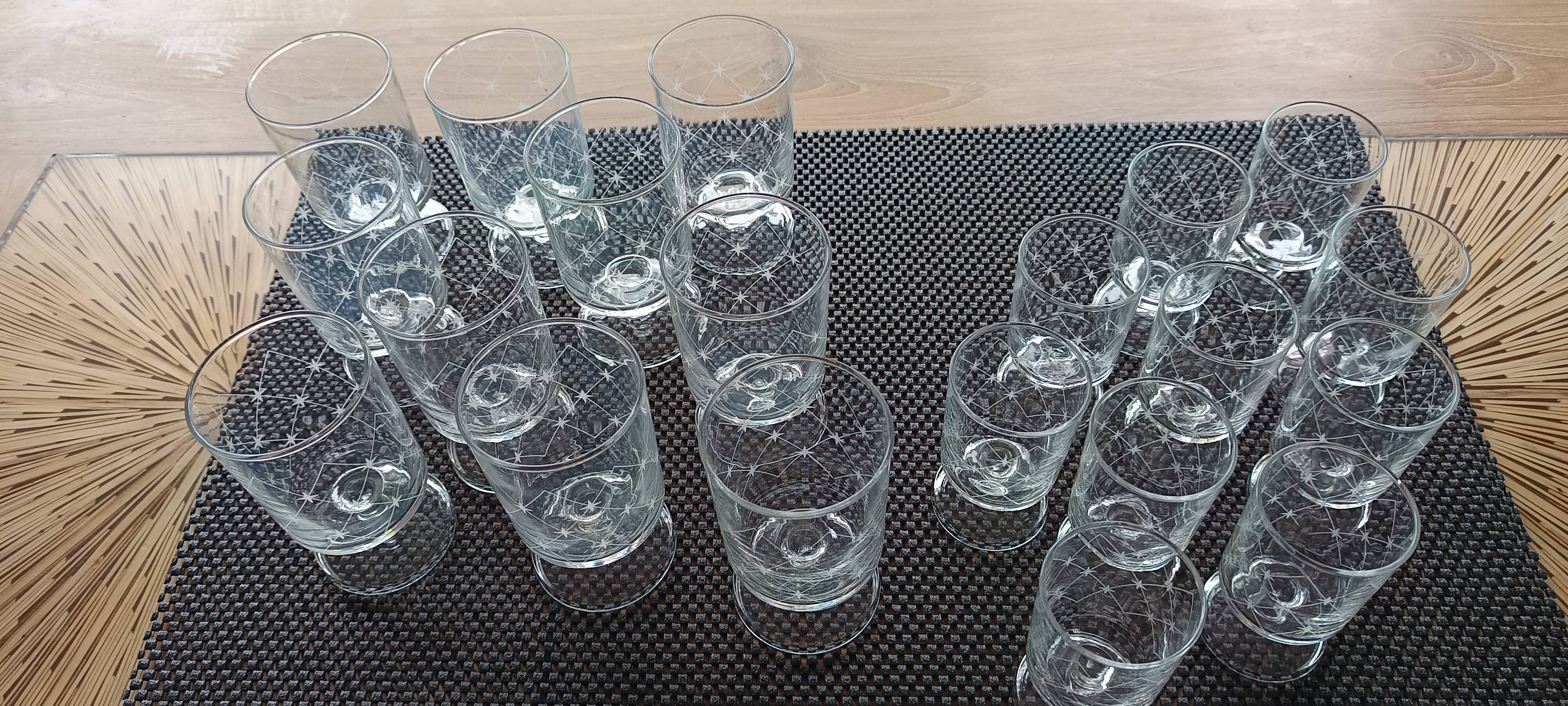 Luminarc Wine Glasses Limited Edition 70s