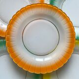 Colorful vintage Duralex plates