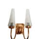 2-armed wall lamp from Elmet Zabrze, Poland, 1970s