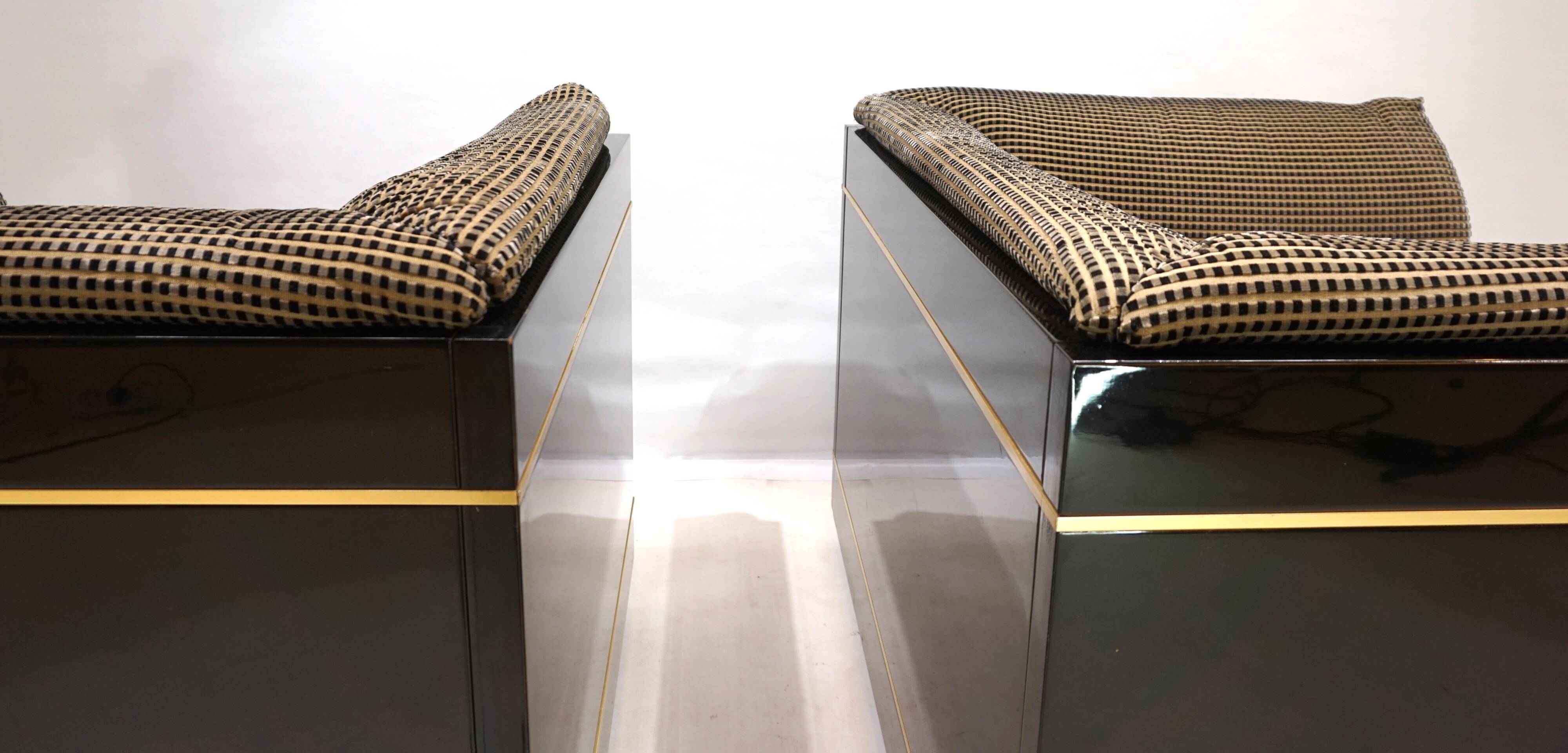 Ensemble de 2 chaises longues attribuées à Pierre Cardin, 1970