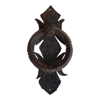 Wrought iron door knocker, 19th century