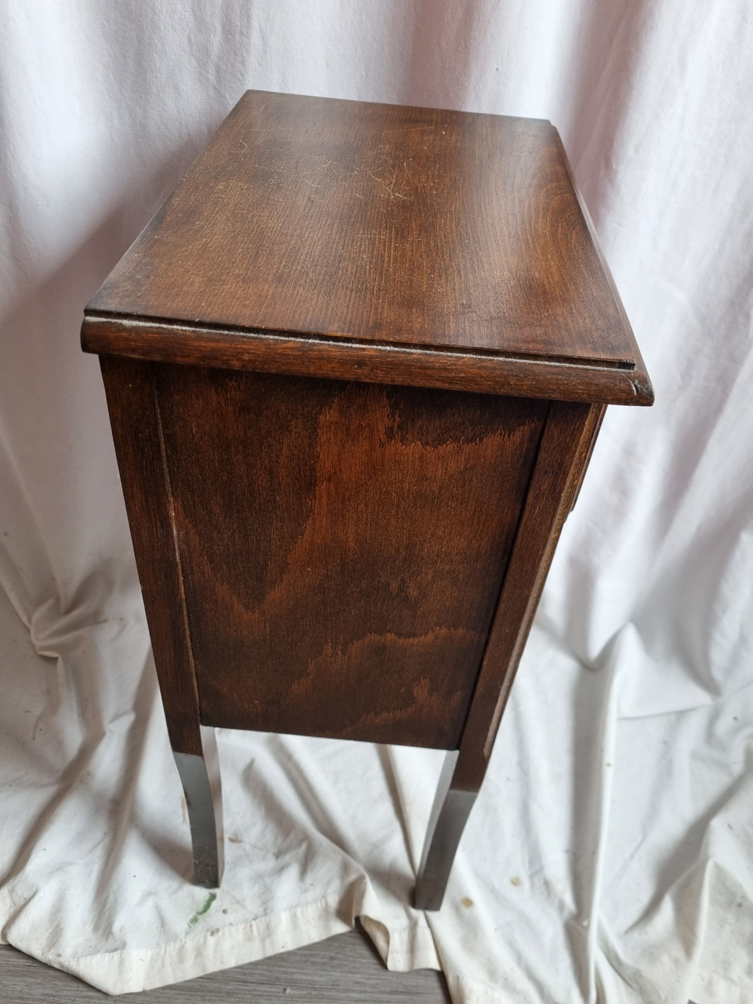 Solid oak nightstand, 1970