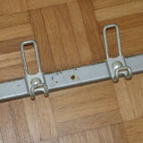 Grey school wall rack 10 hooks 1500mm