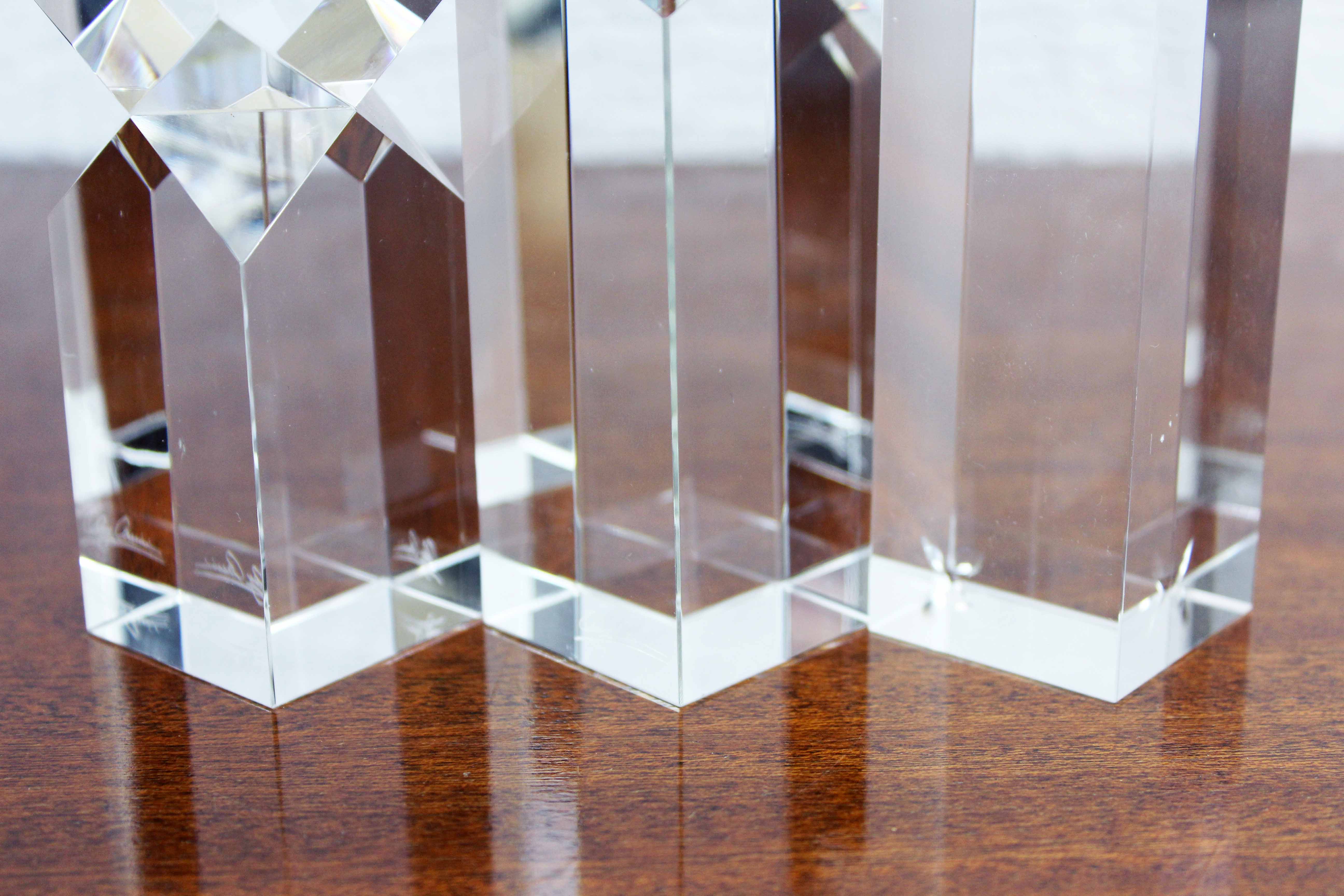 Set of 3 Oleg Cassini candlesticks