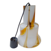 Vintage colored glass pendant light