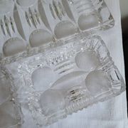 Serviteur / Plateau de service en cristal
