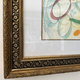 Abstract watercolor frame