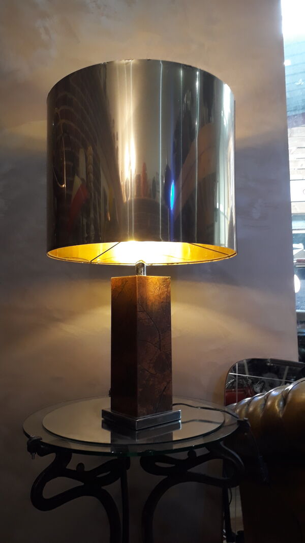 Lampe avec pied en cuivre Unilux