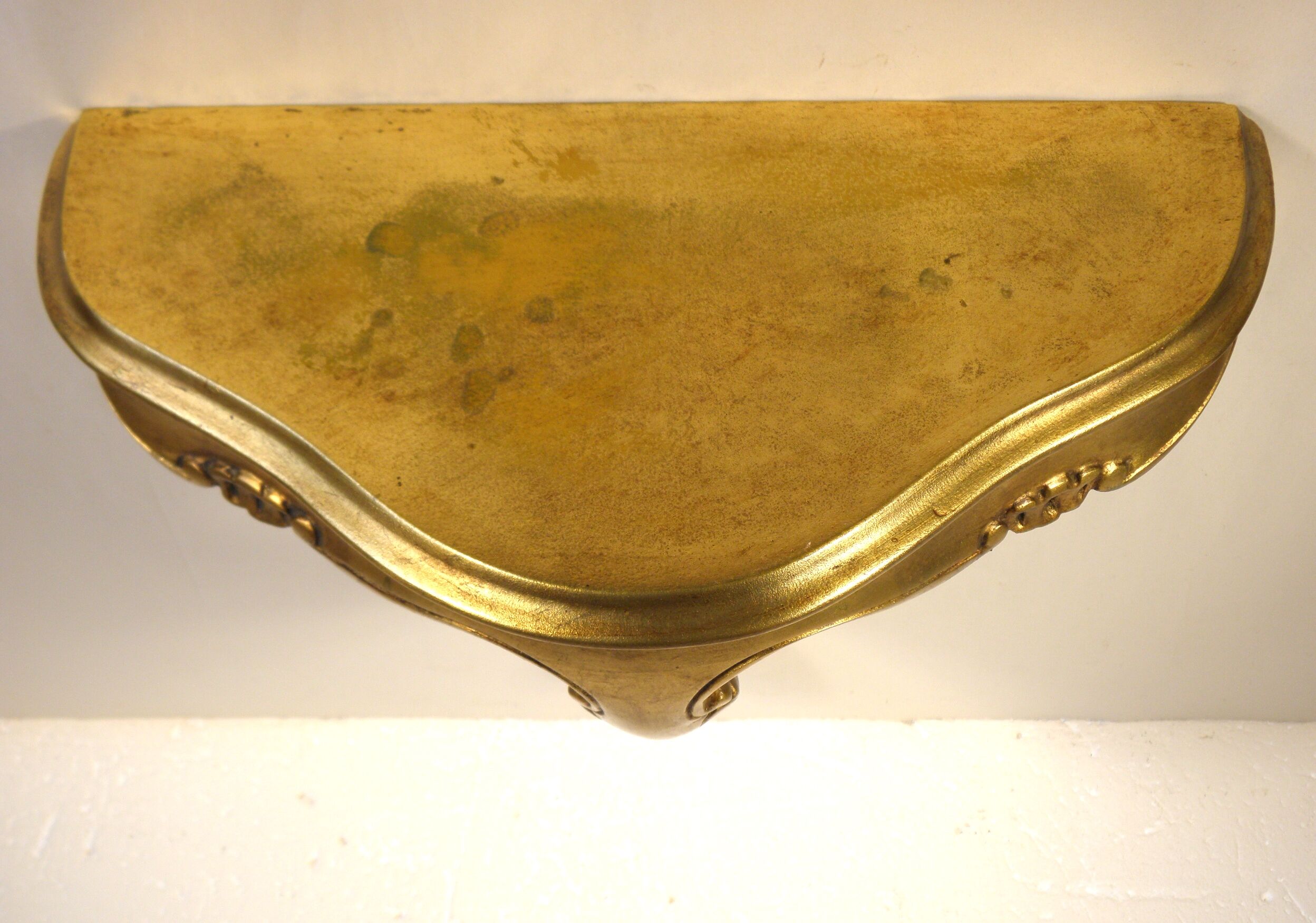 Wall console gilded 35 cm