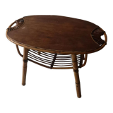 Rattan coffee table called lemon, vintage 1950