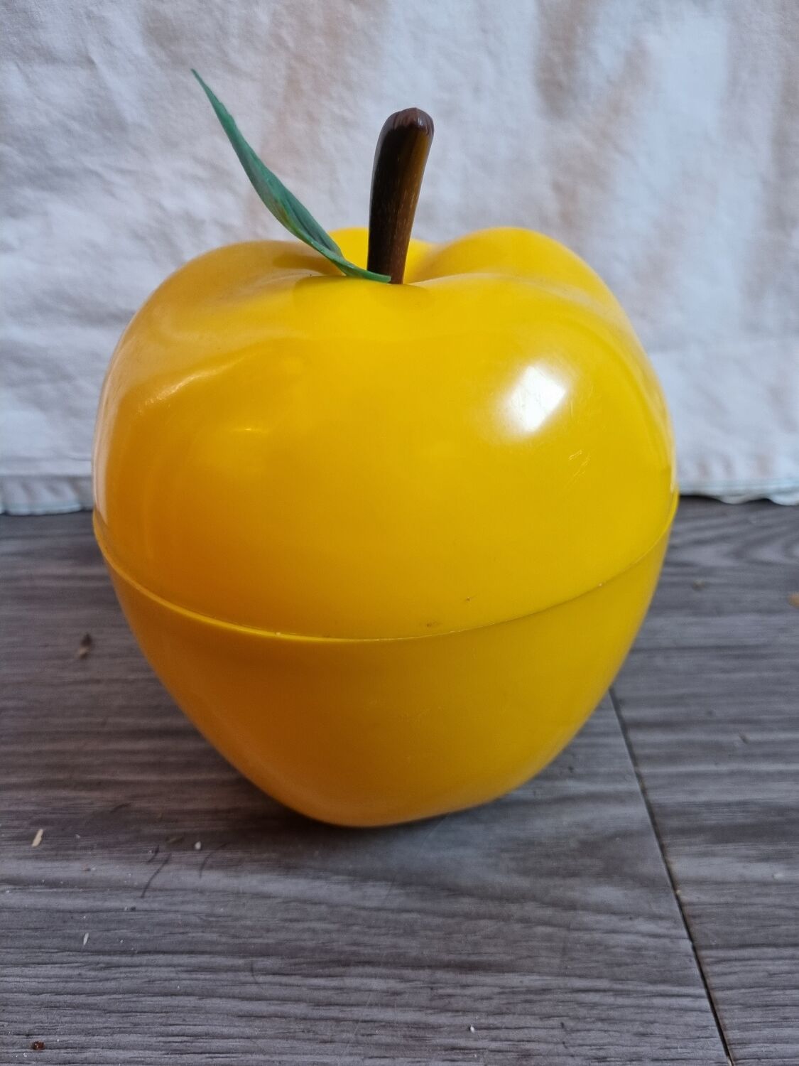 Vintage Yellow Apple Ice Bucket