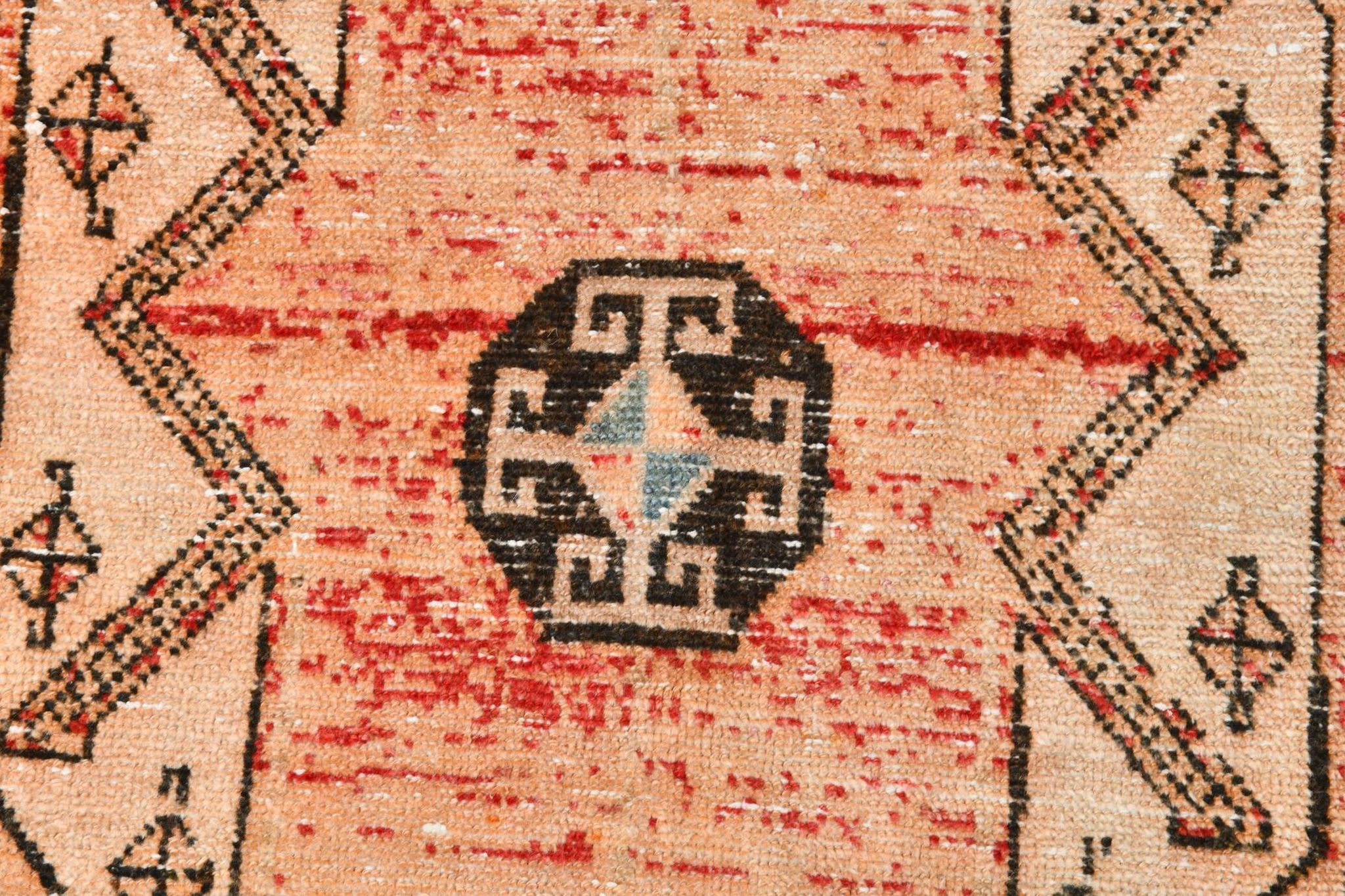 3x10 Peach Orange Handmade Wool Runner Rug, 81x293Cm