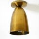 A pair of large, original Mid Century Modern brass ceiling lamps