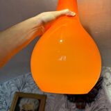 Suspensions x 2 - vintage in opaline - 70s