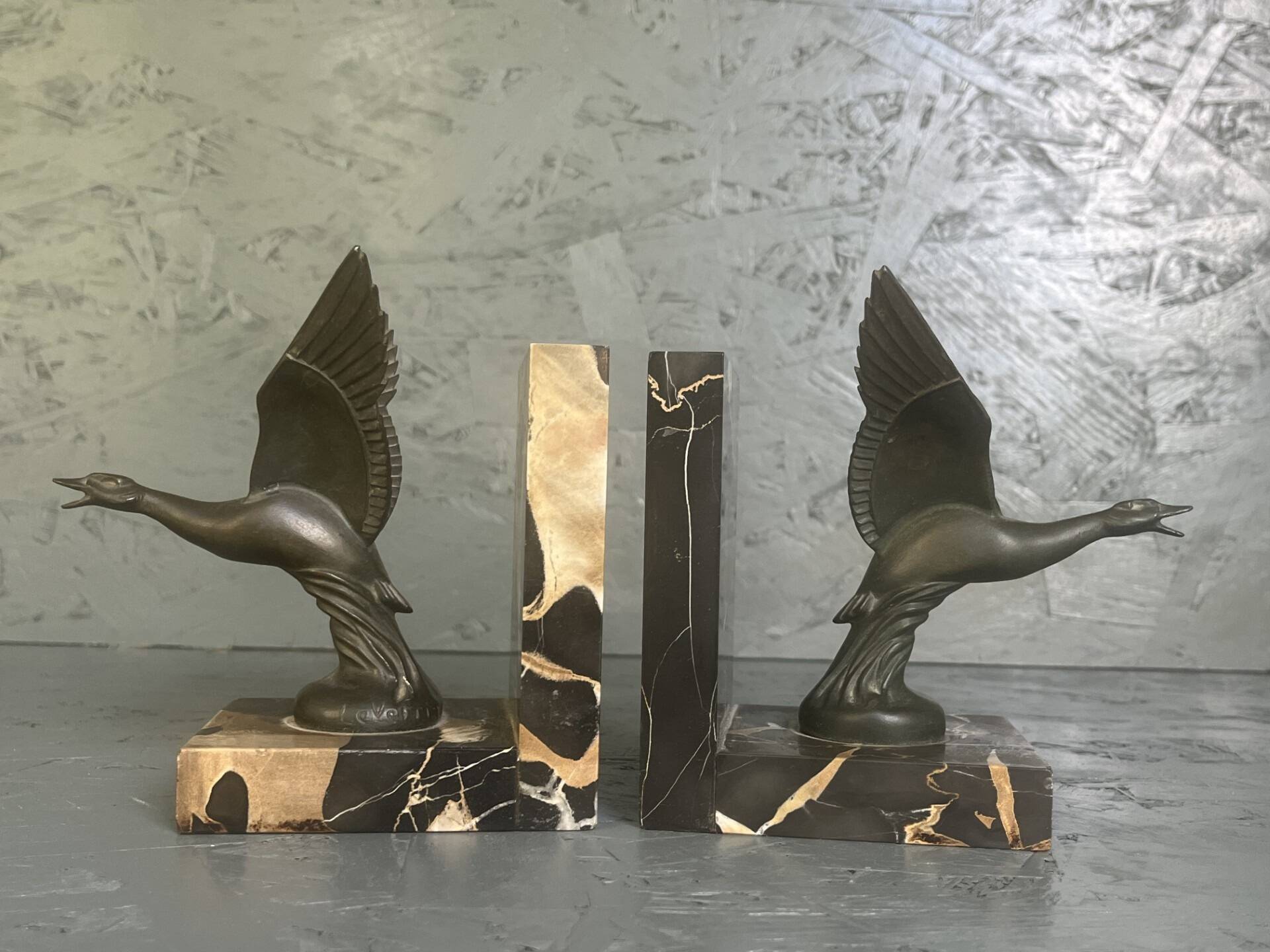 Pair of Art Deco bookends by Max le Verrier