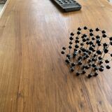 Solid walnut farmhouse castle table 1900 XXL