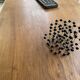 Solid walnut farmhouse castle table 1900 XXL