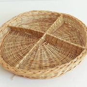Rustic French Provence Wicker Basket Centerpiece / Vide-Poche – Mid 20th Century