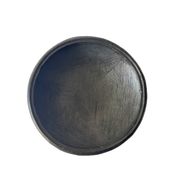 Set of "Kânâh" smoked terracotta dishes with ribbed interior | Ø 17-25-32-40 cm