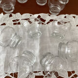Set of 12 old small fine glasses