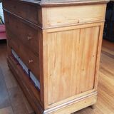 Vintage pine "drawer free" chest of drawers