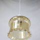 Venini Vintage Murano Glass Amber Pendant Light