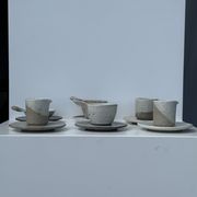 Service de petite vaisselle modulable en céramique indonésienne (6 éléments + coupelles)