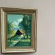 Swedish Mid-Century Oil on panel – "In Sunlight Glade" by Ivan Bauer