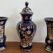 Ensemble de trois pièces en 22K, Echt Cobalt Bareuter Bavière Allemagne