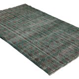 One-of-a-kind turkish handwoven vintage rug - rustic vintage charm 253x 160 cm