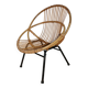 Children's rattan armchair with metal base 1950