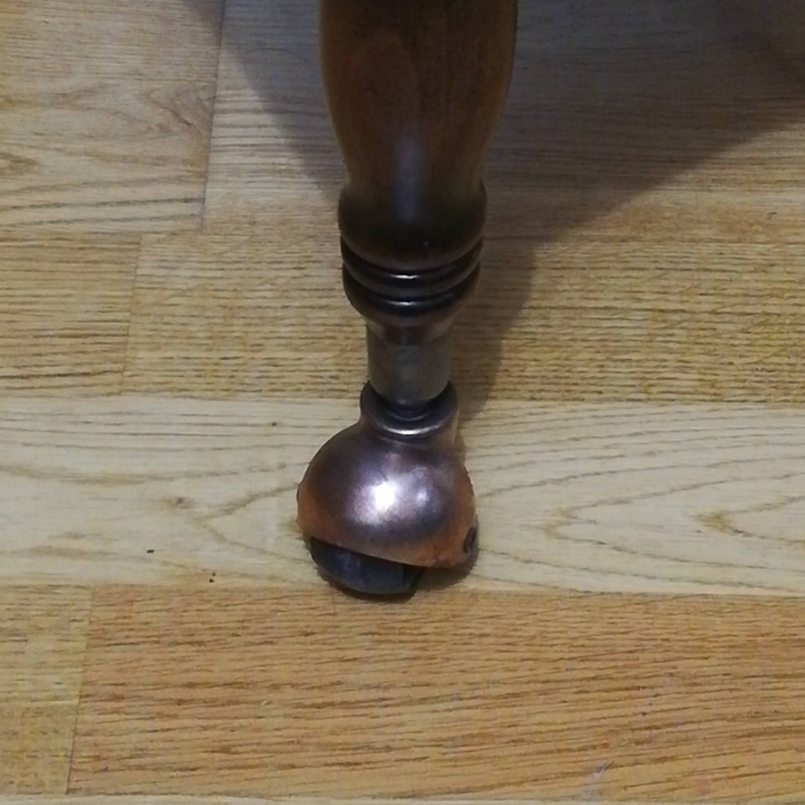 Oak trolley on wheels