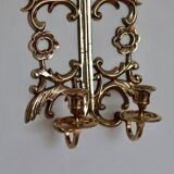 Swedish wall sconce in brass, mid-20th century.