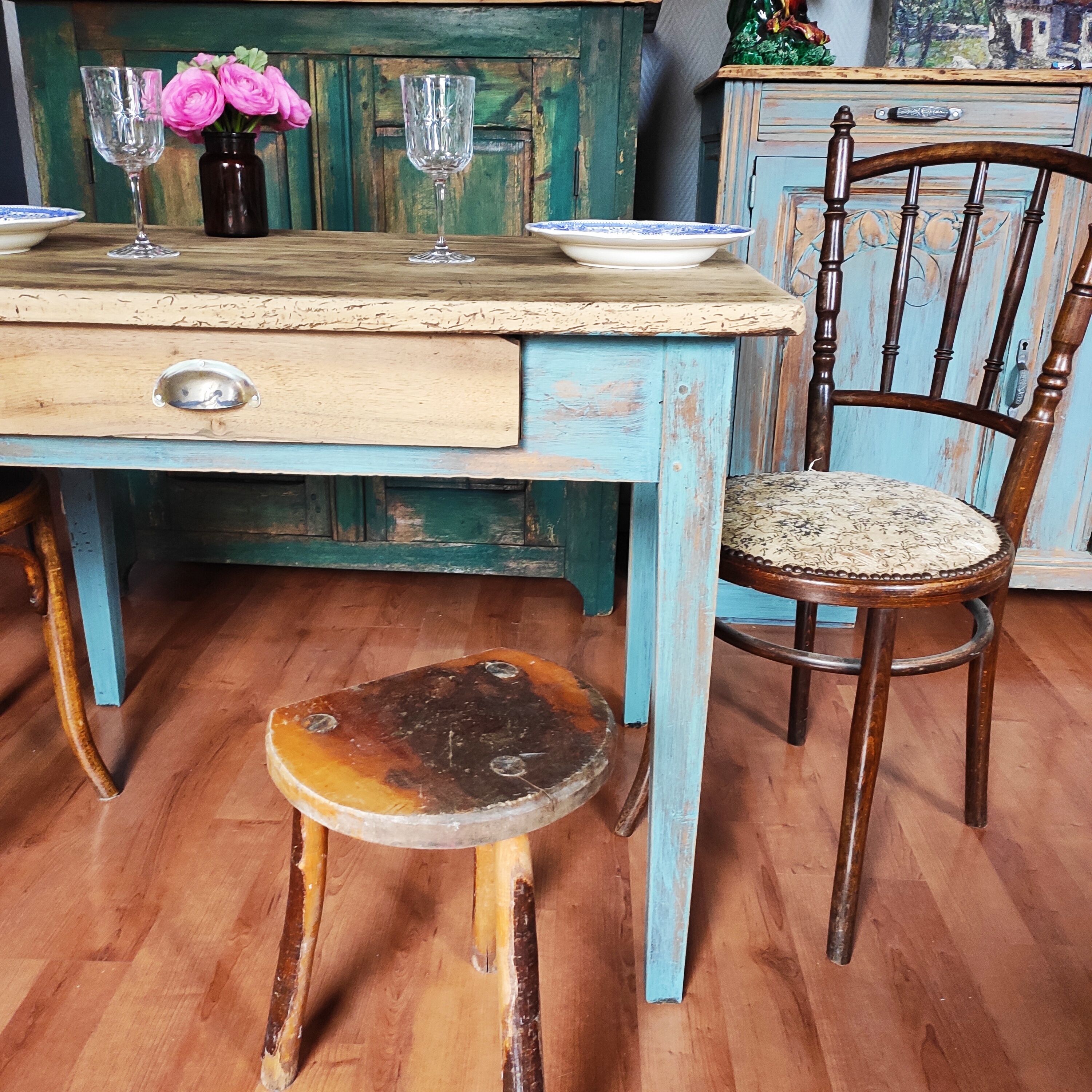 Old farmhouse table