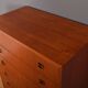 Restored Danish Teak Retro 1960s Tall Chest Of Drawers