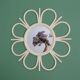 Plastic flower mirror