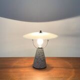 Vintage Postmodern Eno table lamp in glass and terrazzo from Ikea, 1990s.
