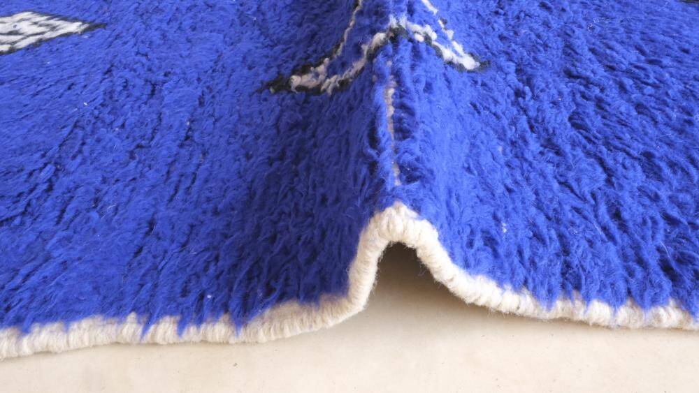 Tapis Marocain Bleu - 295 x 206 cm
