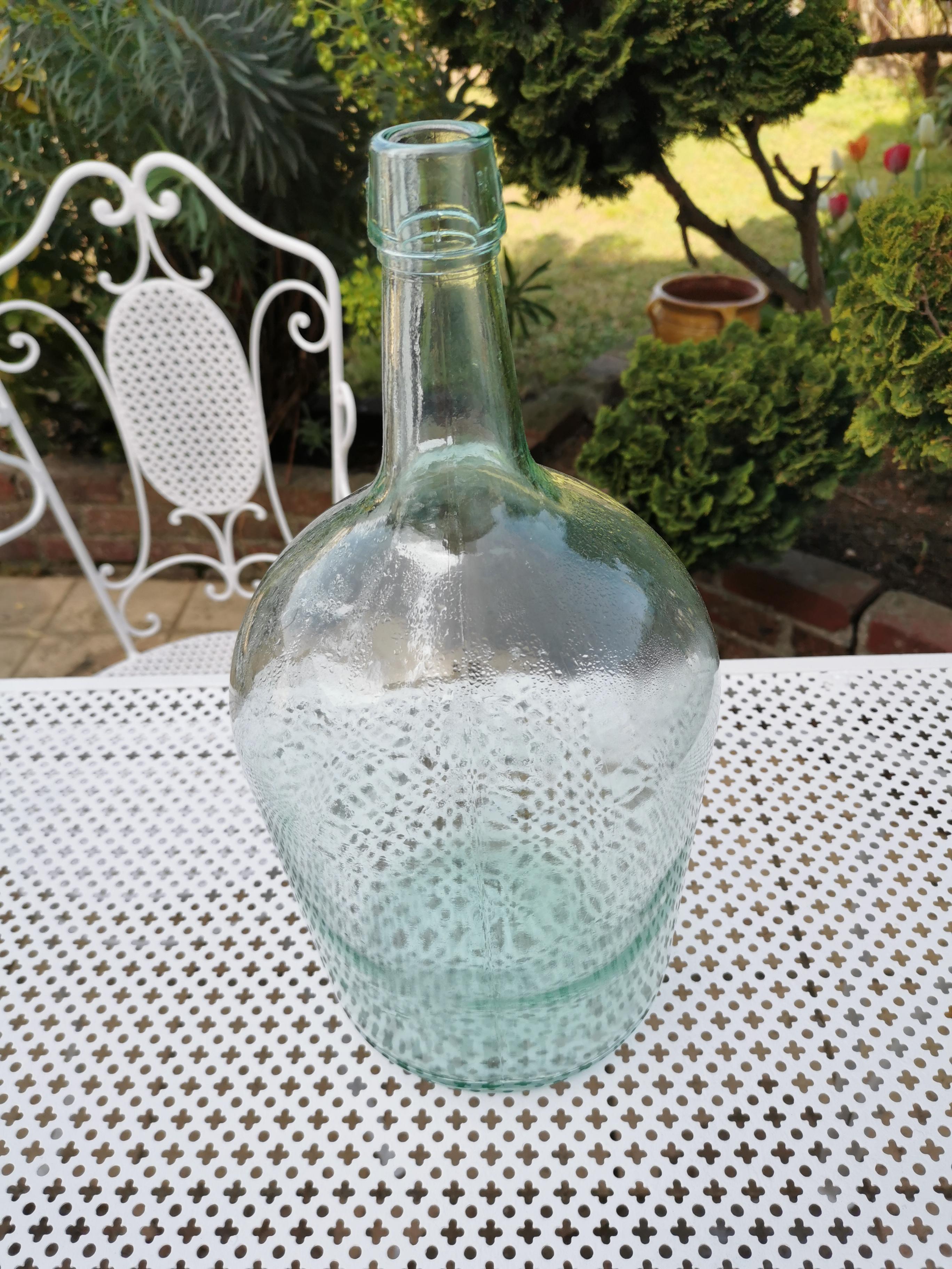 Dame-jeanne vert 5L vert d'eau, bleue transparente