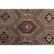 1970s Vintage Turkish Hand-Knotted Wool Cotton Brown Area Rug 166x286