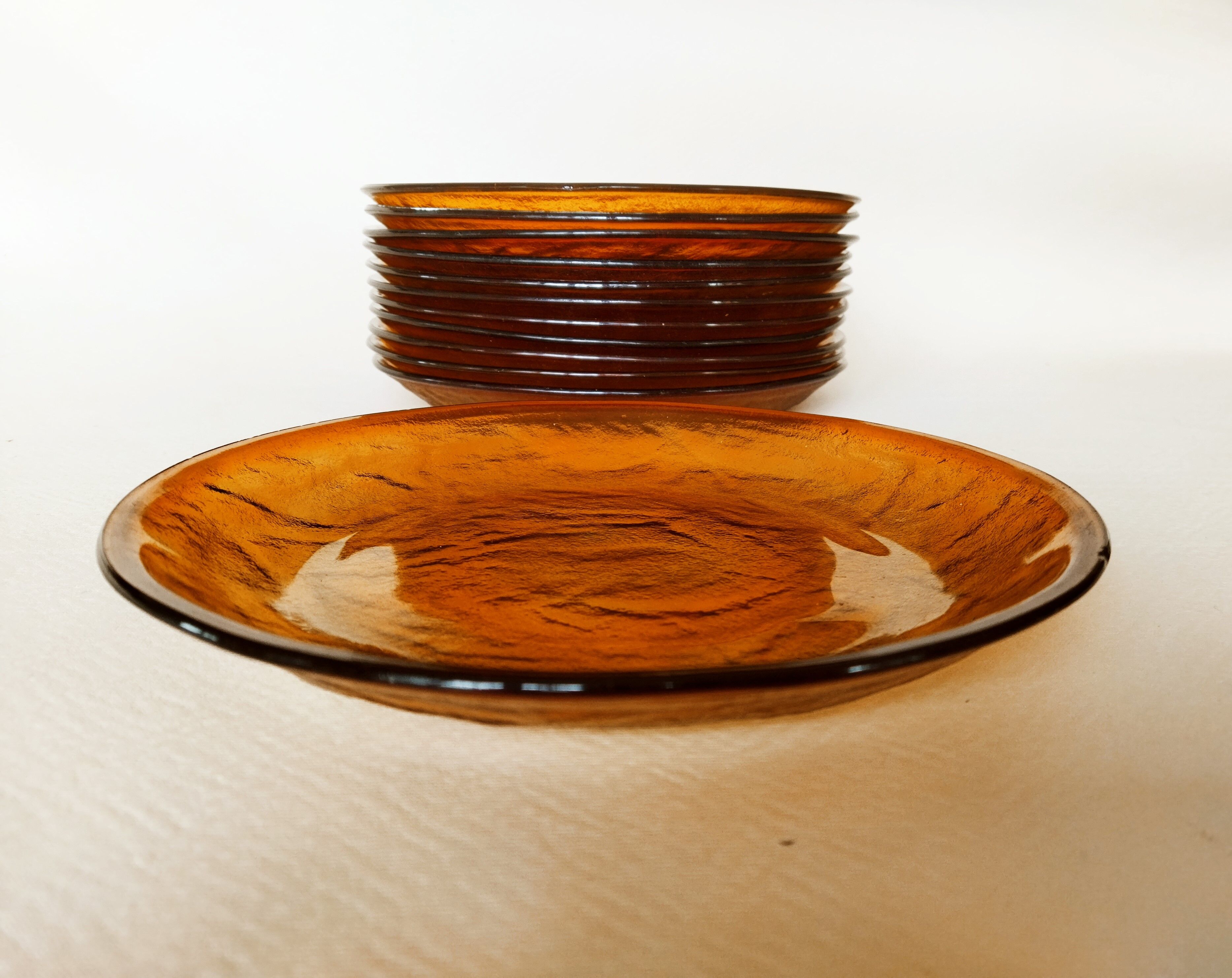 12 flat plates Arcoroc Sierra Ambre