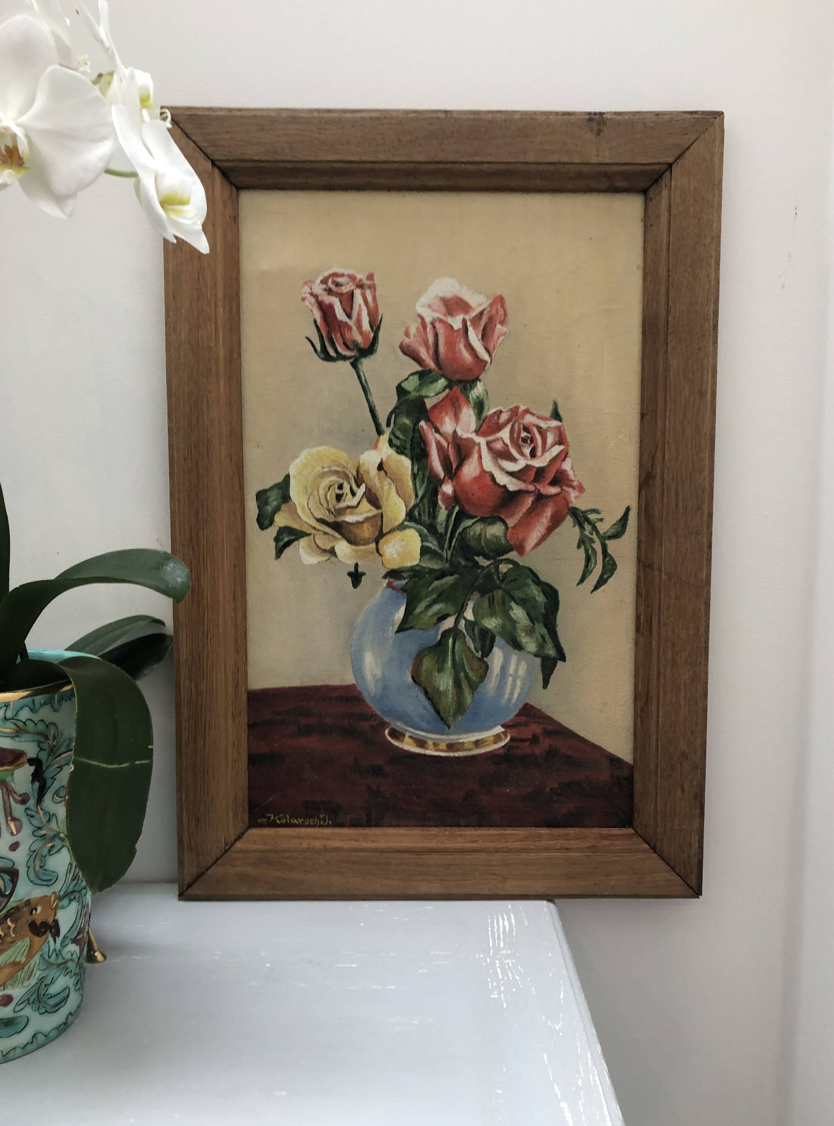 Flower bouquet painting