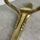 Deux bougeoirs muraux en bronze style Empire