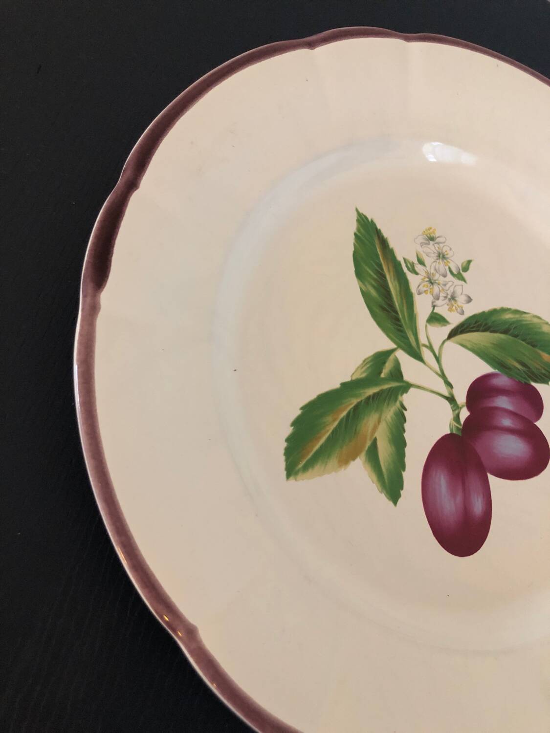 Vintage earthenware dish from Niederviller
