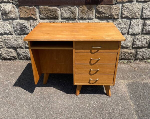 Bureau double face en pied compas